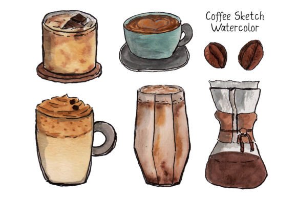Coffee Drink Watercolor Sketch: A Designer's Review