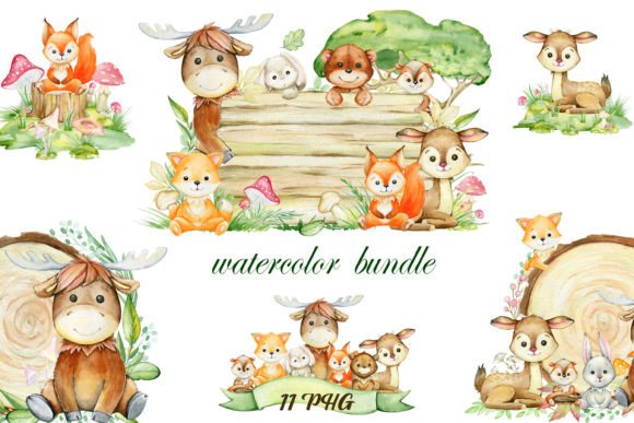 Forest Animals, Watercolor Clipart Bundle: A Designer’s Review for Branding & Marketing Use