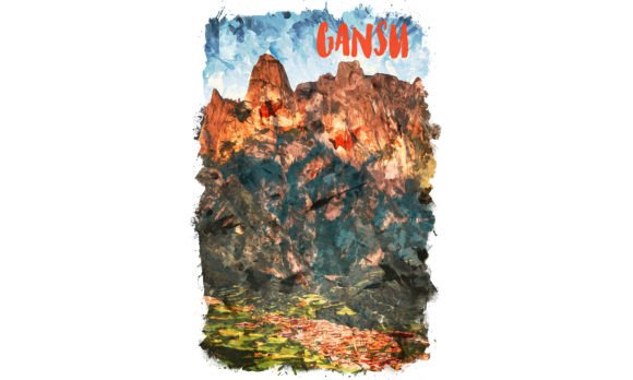 Gansu Asia Watercolor Illustrations Review