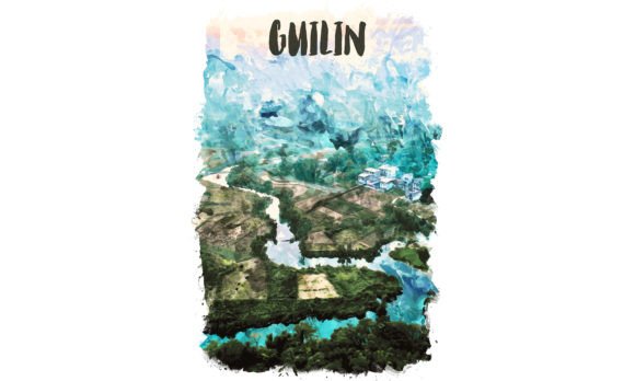 Guilin Asia Watercolor Illustrations Review