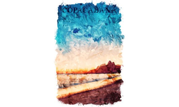 h1Copacabana South America Watercolor Illustrations for Vibrant Branding and Marketing Visuals/h1