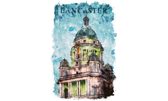 Lancaster U.S.A. Watercolor Poster Illustrations for Bloggers and Publishers
