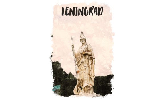 Leningrad Europe Watercolor Poster & Illustrations