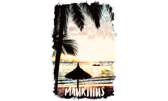 Mauritius Africa Watercolor Poster & Illustrations