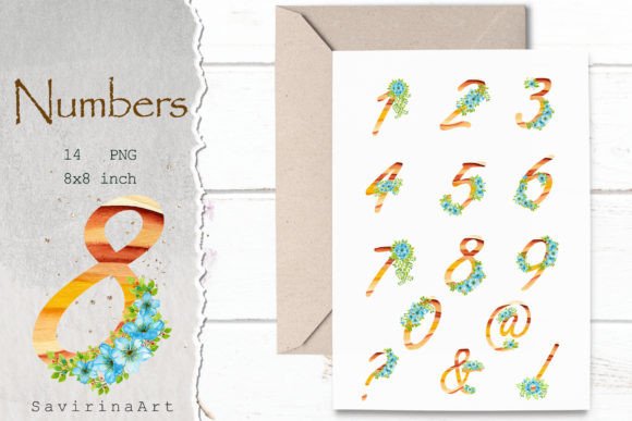 Rose Gold Watercolor Flower Illustrations