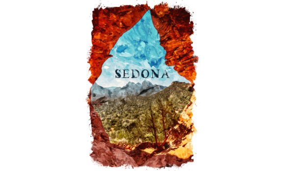 Sedona USA Watercolor Poster Illustrations for Modern Brand Storytelling