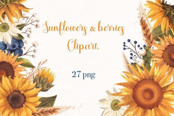 Sunflowers Berries Watercolor Clipart: A Designer’s Real-World Review