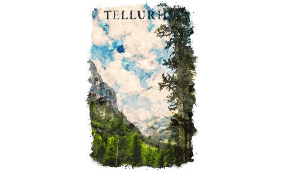 Telluride USA Watercolor Poster: A Fresh Illustration for Modern Branding