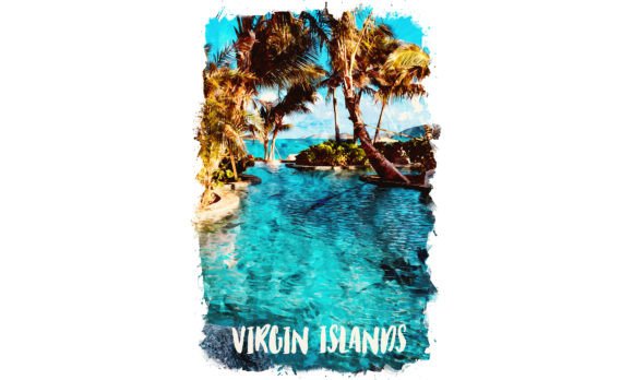 Virgin Islands Caribbean Watercolor Illustrations Review