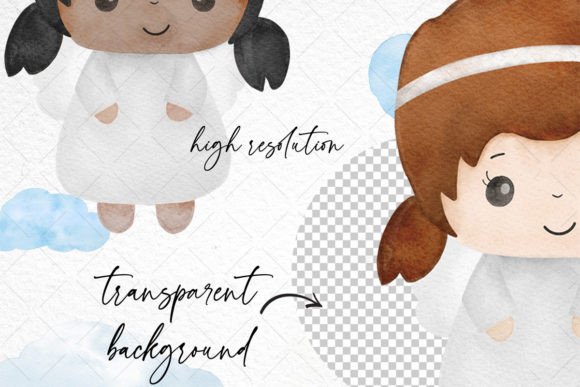 Watercolor Holy Communion Clipart Angel Review